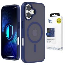 Etui 3mk Smoke MagCase na iPhone 16 - niebieskie-półprzezroczyste