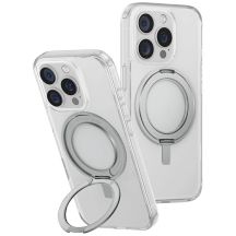 Etui UNIQ Swivix 360 Rotating Kickstand na iPhone 16 Pro - przezroczyste