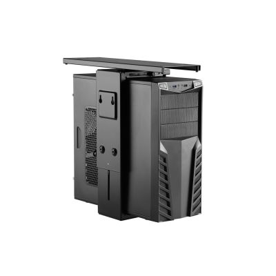 3. Equip 650892 uchwyt do komputera Uchwyt procesora pod biurkiem Czarny