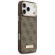 4. Etui Guess 4G Logo Plate MagSafe na iPhone 17 Pro Max - brązowe