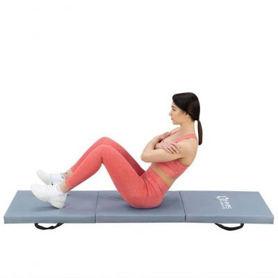 9. Materac gimnastyczny HMS MGS02 składany szary 1800x600x500mm