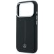6. Etui Mercedes Leather Semi Wrap Iconic Line MagSafe do iPhone 18 Pro Max / 17 Pro Max - czarne
