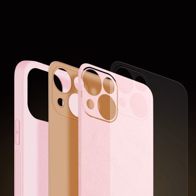 10. Dux Ducis Yolo etui iPhone 14 Plus elegancki pokrowiec ze skóry ekologicznej różowy