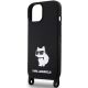 5. Etui Karl Lagerfeld Crossbody Silicone Choupette do iPhone 15 - czarne