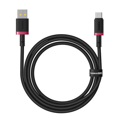 Kabel Baseus Dura USB-Typ C 60W 1m (czerwono-czarny)