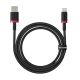 Kabel Baseus Dura USB-Typ C 60W 1m (czerwono-czarny)