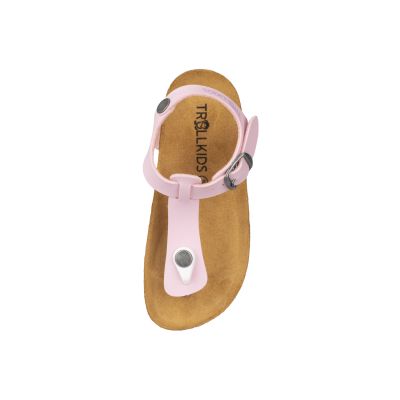 3. Sandały BIO dziecięce dla dziewczynki Trollkids Girls Alesund Sandal light pink (484-402)