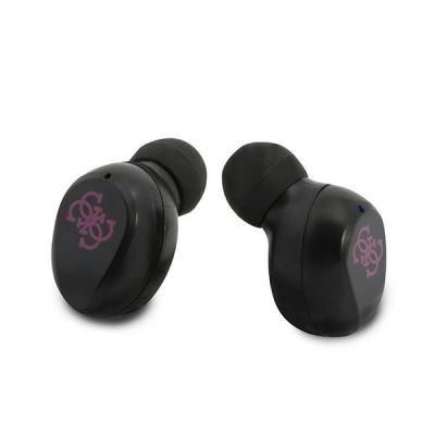 4. Słuchawki Bluetooth Guess TWS + stacja dokująca - różowe