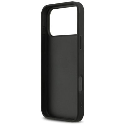 7. Etui DKNY Repeat Texture Pattern with Tonal Stripe na iPhone 17 Pro Max - czarne