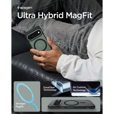 11. Etui Spigen Ultra Hybrid Mag MagSafe na Google Pixel 11 Pro - czarno-szare