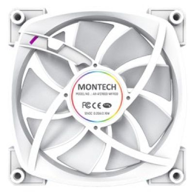 3. Wentylator Montech AX120 PWM ARGB, 3 szt., Biały - 120mm