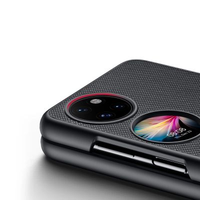 4. Dux Ducis Fino etui pokrowiec pokryty nylonowym materiałem Huawei P50 Pocket czarny