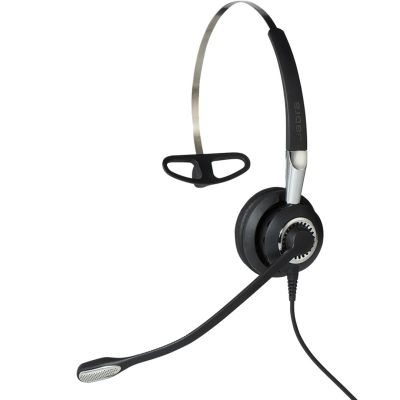 Jabra 2406-820-204 słuchawki/zestaw słuchawkowy Przewodowa Opaska na szyję, Nauszny, Opaska na głowę Biuro/centrum telefoniczne Czarny, Srebrny
