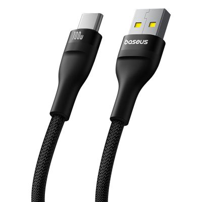 5. Kabel Baseus Flash 2 USB-USB C 100w 2m (czarny)