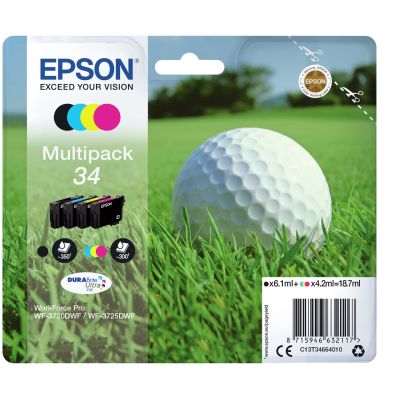 3. Epson Golf ball Multipack 4-colours 34 DURABrite Ultra Ink