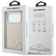 8. Etui Karl Lagerfeld Grained with Resin Signature Logo MagSafe na iPhone 18 Pro / 17 Pro - różowe