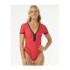 Kostium kąpielowy RIP CURL Bomba Ss Cheeky Surf Suit czerwony