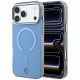 Etui Mercedes Double Layer Iconic Logo MagSafe na iPhone 18 Pro Max / 17 Pro Max - niebieskie