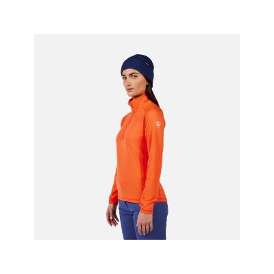4. Bluza damska ROSSIGNOL W MID LAYER STRETCH HZ pomarańczowy