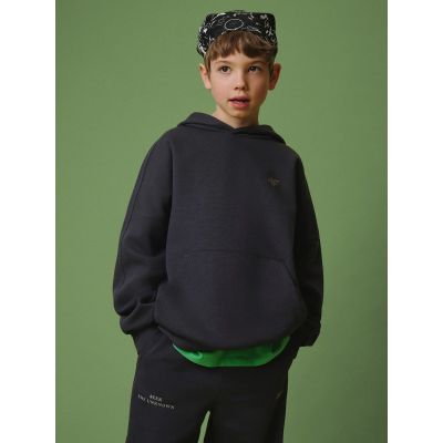 3. Bluza dresowa loose z kapturem chłopięca 4F 4FJRSS26TSWSM2828-22S