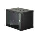 10. Szafa sieciowa wisząca DYNAmic 19" 9U rack 600x450, drzwi szyba, czarny, niedzielona, złożona, 60kg