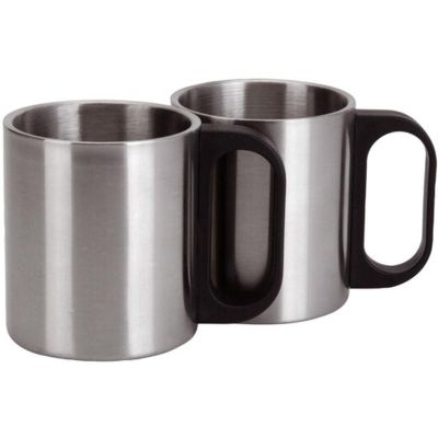 7. TERMOS TURYSTYCZNY 1000ML Z 2 KUBKAMI SREBRNY