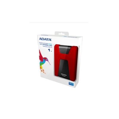 2. Dysk zewnętrzny HDD ADATA HD650 (1TB; 2.5"; USB 3.2; czerwony)