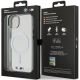 8. Etui BMW Silver Ring MagSafe do iPhone 15 - przezroczyste