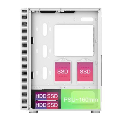 7. Obudowa komputerowa Montech X3 TG RGB biała