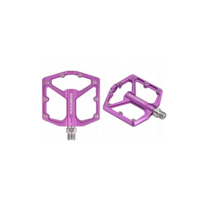 Rockbros pedały rowerowe platformowe fioletowe