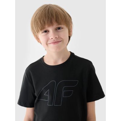 3. T-shirt z nadrukiem chłopięcy 4F Junior 4FJWMM00TTSHM1627-20S