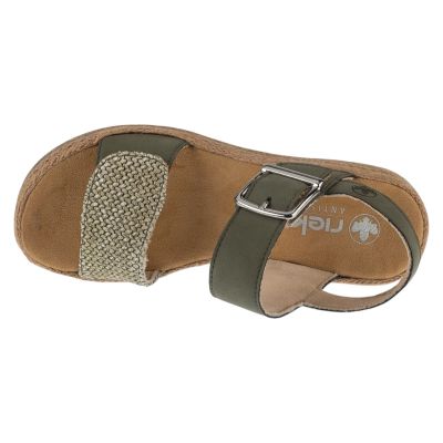 3. Rieker Sandals V0951-54 Zielone 37