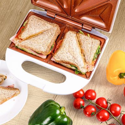 11. ELDOM OPIEKACZ DO KANAPEK ST11B RUDDY 750 W BIAŁY CERAMICZNE PŁYTY