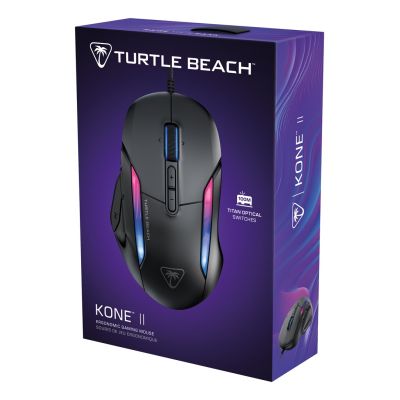 9. Turtle Beach Kone II myszka Gaming Po prawej stronie USB Typu-A Optyczny 26000 DPI