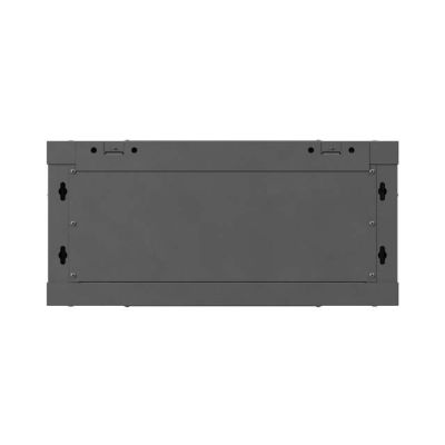 12. LANBERG SZAFA INSTALACYJNA RACK WISZĄCA 19" 4U 600X450 CZARNA DRZWI METALOWE (FLAT PACK)
