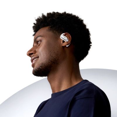 10. Słuchawki douszne bezprzewodowe Shokz OpenFit Air, white