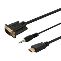 SAVIO KABLE/ADAPTER HDMI-VGA CL-198