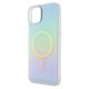 6. Etui Guess IML Iridescent MagSafe do iPhone 15 Plus - turkusowe
