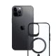 13. Etui 3mk Satin Armor MagCase z MagSafe na iPhone 12 Pro Max - przezroczyste z czarną ramką