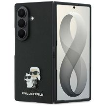 Etui Karl Lagerfeld Saffiano Karl&Choupette Pin na Samsung Galaxy Z Fold 8 Ultra - czarne