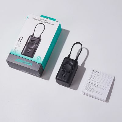 6. Powerbank Joyroom JR-W13 5000mAh bezprzewodowy do Apple Watch + USB-C i Lightning – czarny