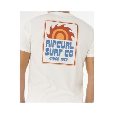 4. Koszulka męska RIP CURL Pacific Rinse Sunrise Tee biała