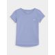 5. T-shirt bawełniany 100% gładki dziewczęcy 4F Junior