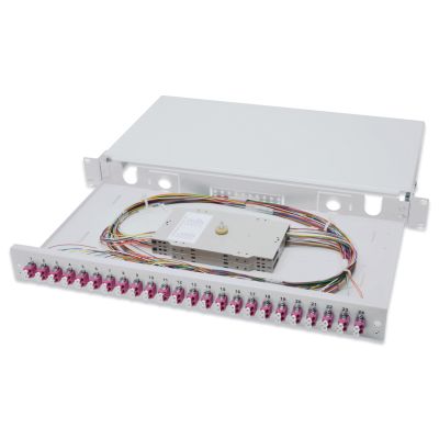 3. Digitus Panel światłowodowy, z wyposażeniem, LC, OM4