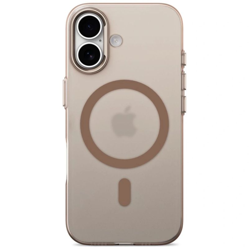 3. Etui Tech-Protect MagZero MagSafe na iPhone 17 - beżowo-brązowe matowe