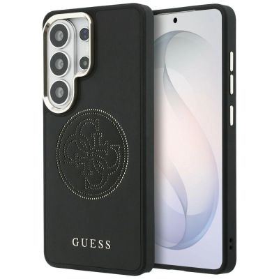 Etui Guess Perforated Logo MagSafe na Samsung Galaxy S26 Ultra - czarne