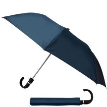 PARASOL KRÓTKI PÓŁAUTOMATYCZNY Z ZAWIJANĄ RĄCZKĄ GRANATOWY SEMI LINE