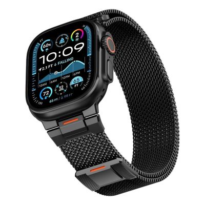 3. Bransoleta Tech-Protect Milano Vanguard na Apple Watch (44 / 45 / 46 / 49 mm) - czarna