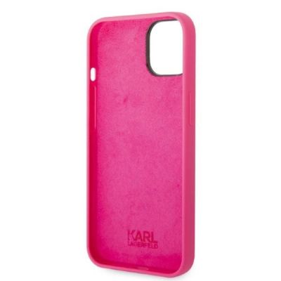 7. Etui Karl Lagerfeld Silicone RSG na iPhone 14 Plus - różowe