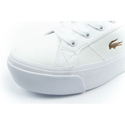6. Lacoste buty sportowe trampki damskie Ziane Platform 126 białe modne